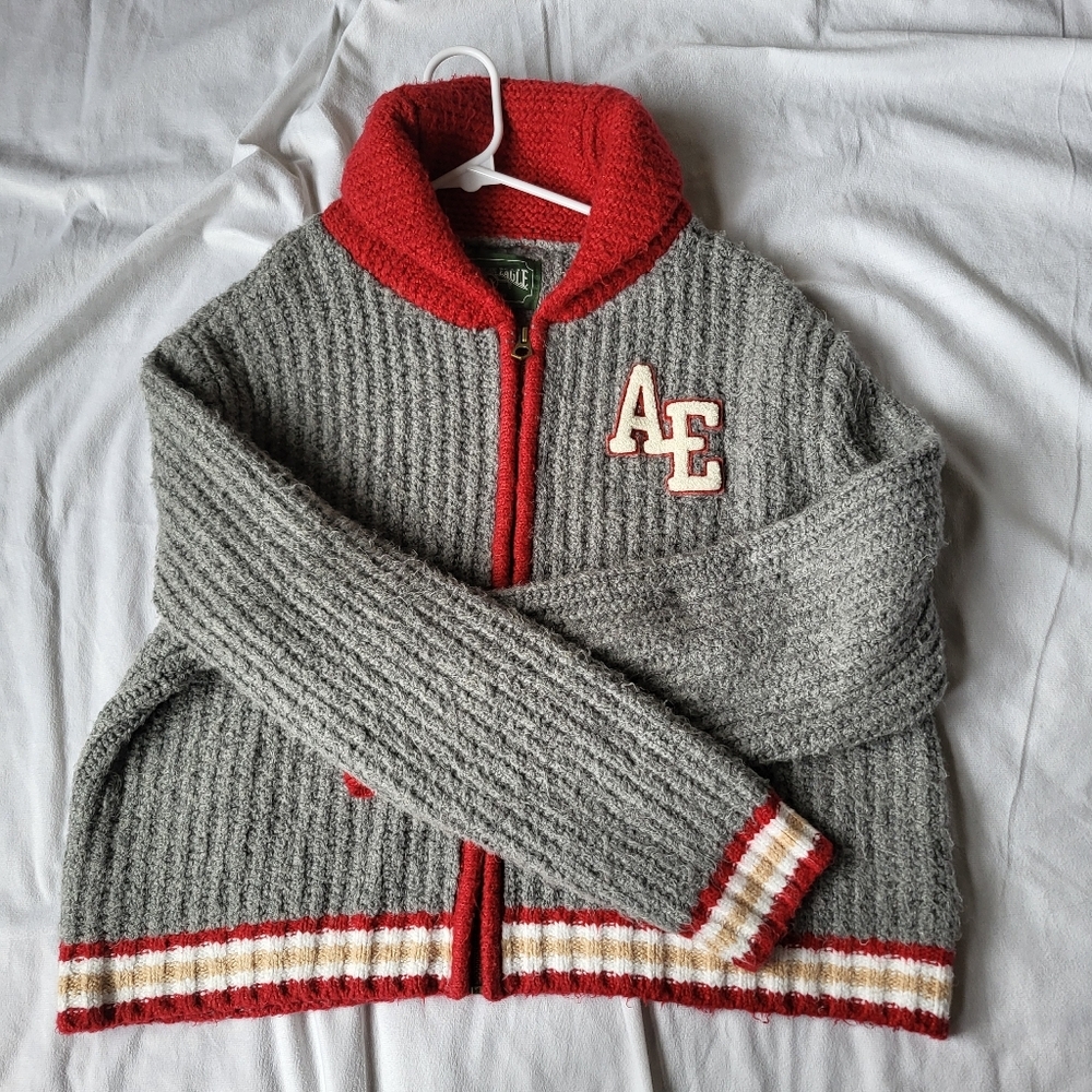 Vintage American Eagle Letterman sweater Size Medium